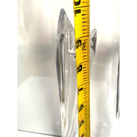 WATERFORD MARQUIS CRYSTAL PALMA CANDLESTICKS SCULPTED LEAVES MADE IN AUSTRIA - Picture 7 of 7